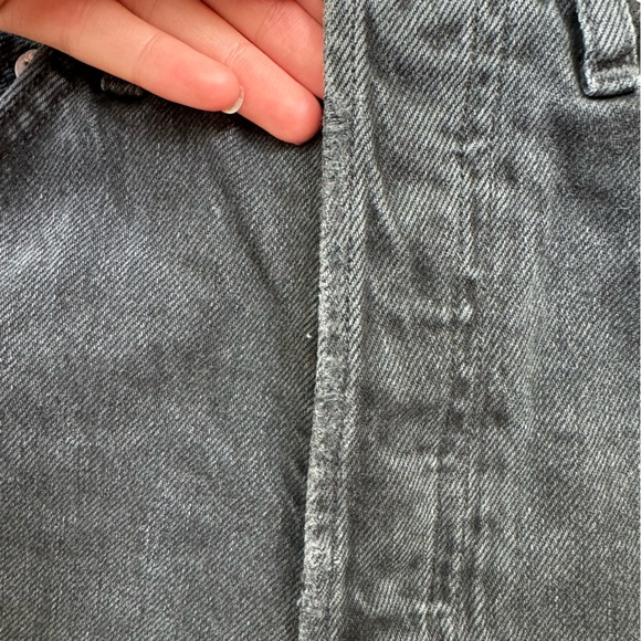 AGOLDE 90'S JEANS BLACK DISTRESSED -23 - Picture 15 of 15